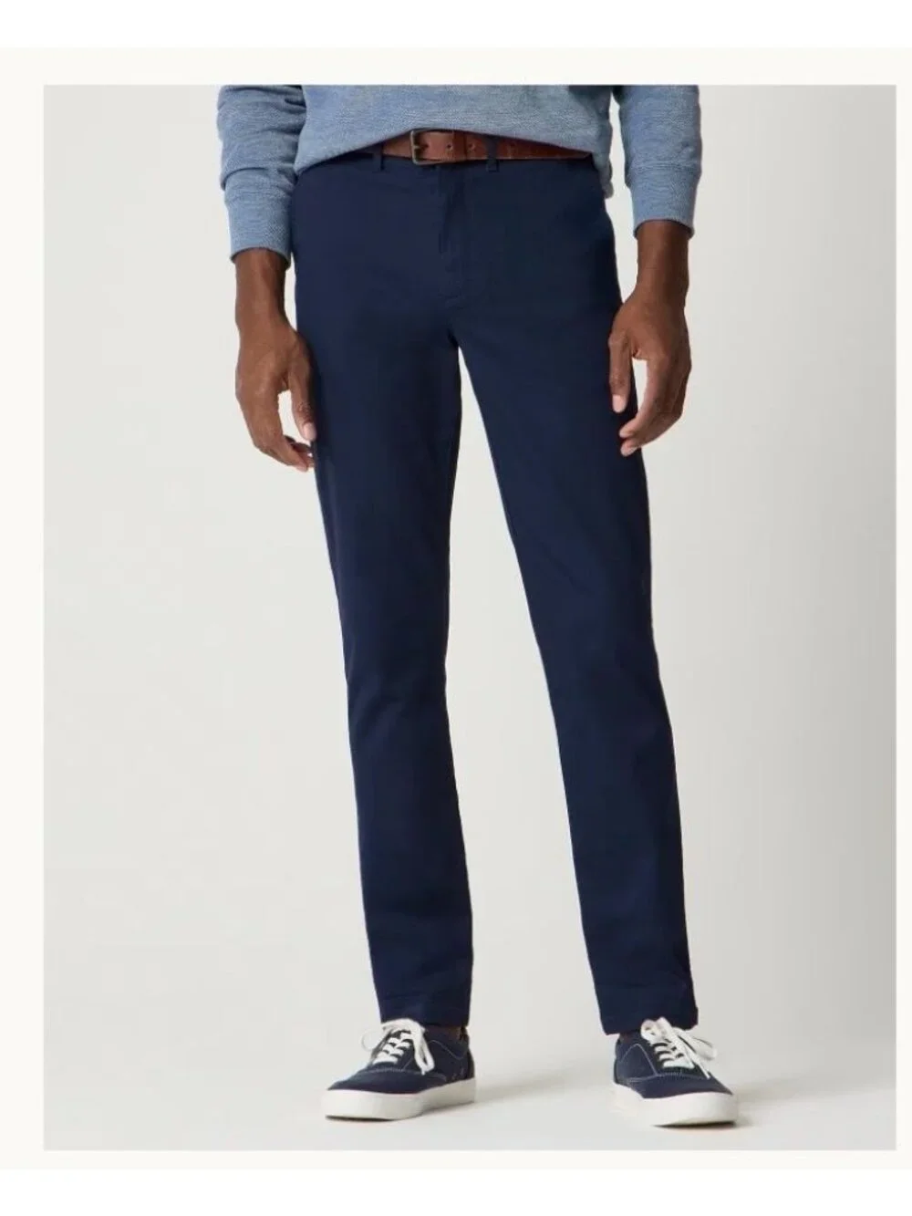 NWT J.Crew Navy Blue Straight Flex Chino Pants - Size: 32W/32L